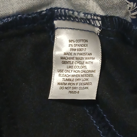 St Johns Bay secretly slender high rise blue slimming capri pants size 6P - Picture 5 of 10